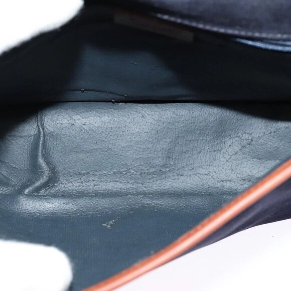 Burberrys Shoulder Bag Suede Leather Navy Auth BA2419 - Picture 13 of 16